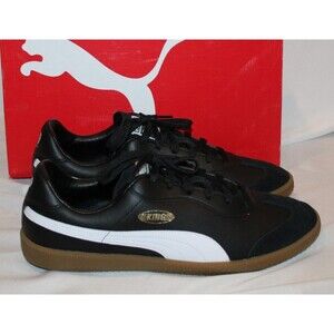 PUMA King 21 Indoor Soccer Cleats Mens Black Sneakers Athletic Shoes NIB SZ 11.5